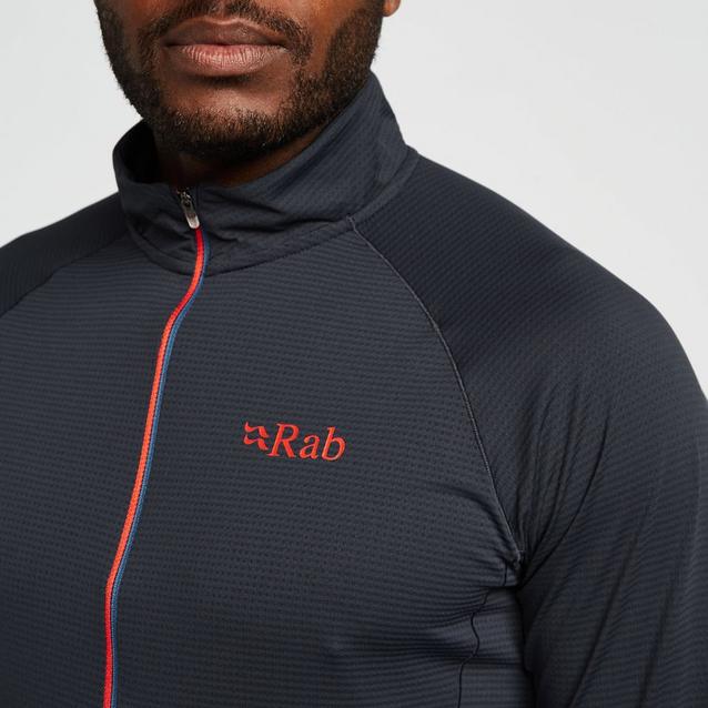 Rab mens pulse cheap long sleeve zip tee