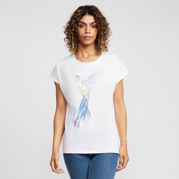 White Weird Fish Women’s Hummingbird T-Shirt