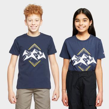 Navy Berghaus Kids’ Diamond Mountain T-Shirt