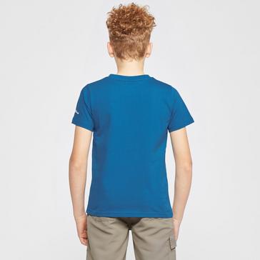 Blue Berghaus Kids’ Small Side Mountain T-Shirt