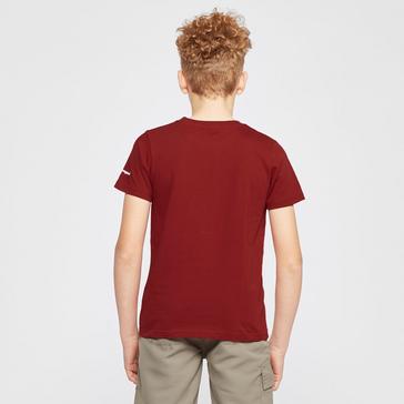 Red Berghaus Kids’ Small Side Mountain T-Shirt