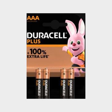 Black Duracell AAA Plus 100 Batteries (4 pack)