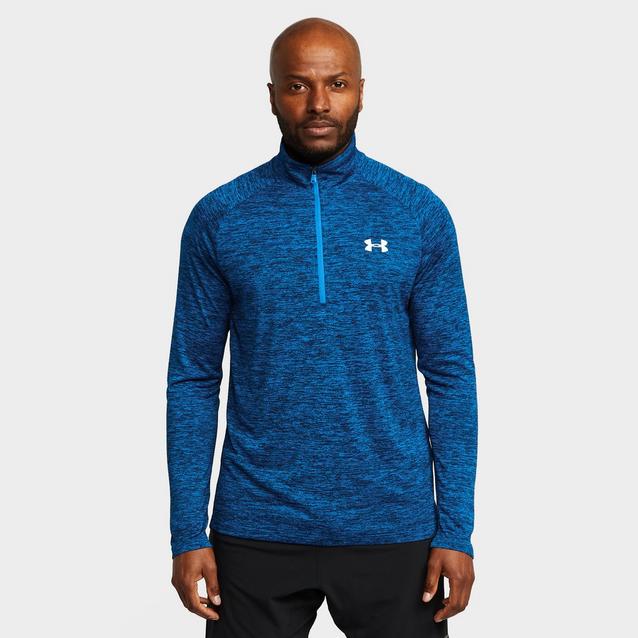 Under armour quarter zip blue hot sale