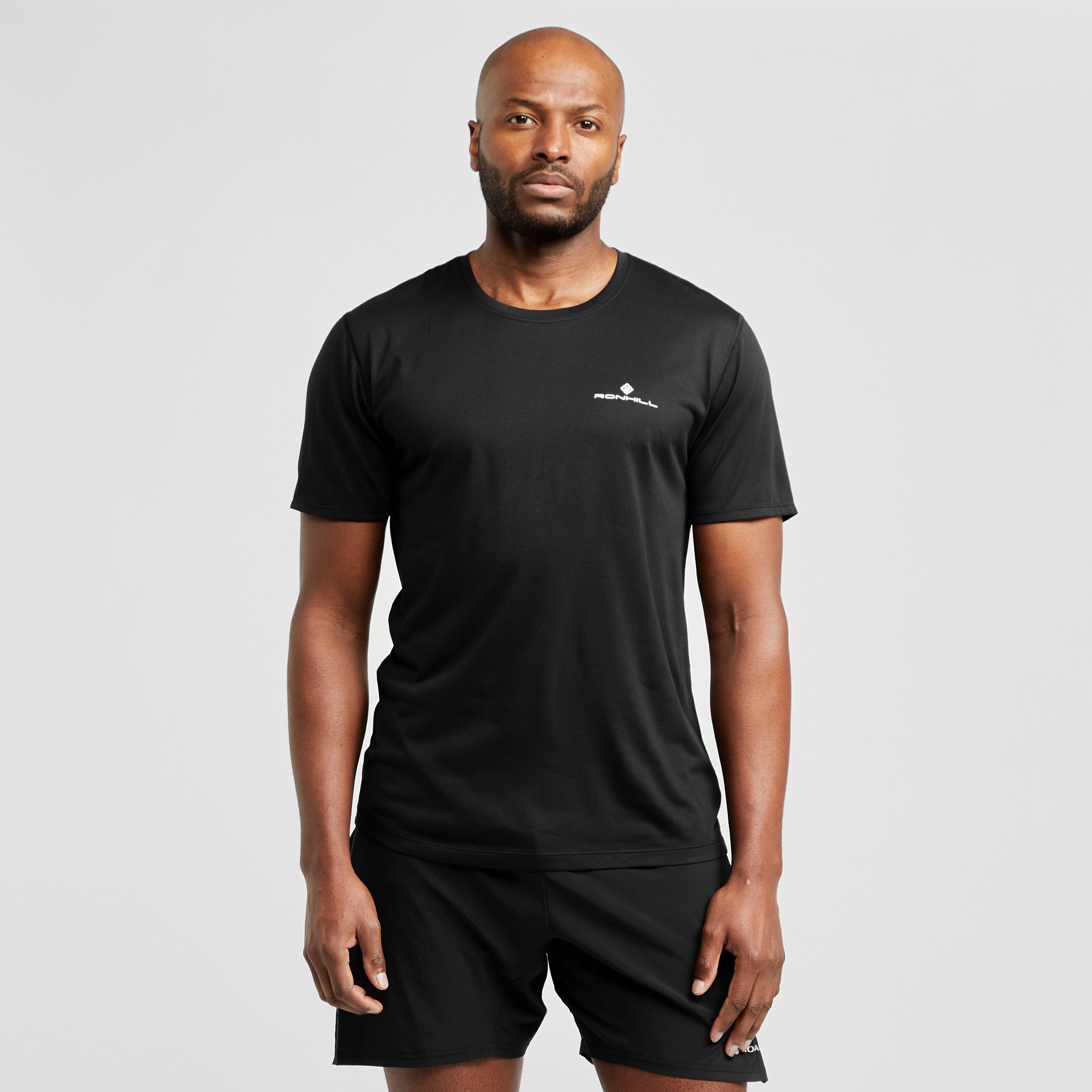 Image of Ronhill Men's Core Short Sleeve T-Shirt - Black/Black, Black/Black