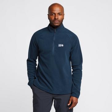 Navy Blue Mountain Hardwear Men's Polartec® Microfleece Half Zip Fleece