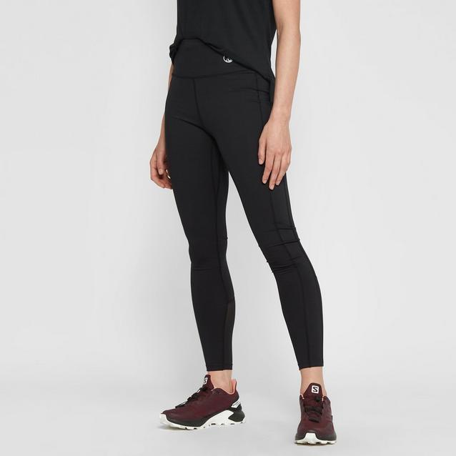 HI-Rise Leggings - Black Ridges Pattern