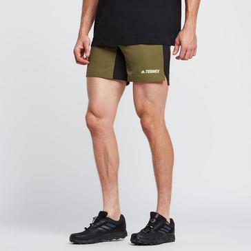 Green adidas Men’s Terrex Trail Running Shorts