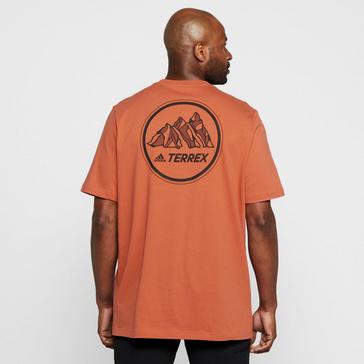 Orange adidas Men’s Terrex Mountain Graphic T-Shirt