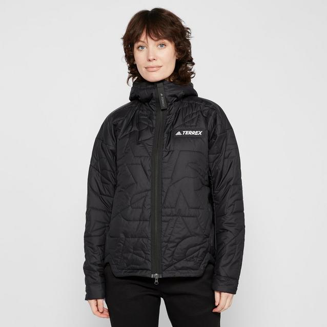 adidas Terrex Women s Myshelter Primaloft Hooded Padded Jacket Blacks