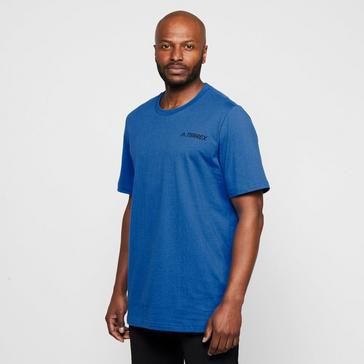 Blue adidas Men’s Terrex Mountain Graphic T-Shirt