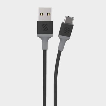 Black Scosche STRKELINE™4’  Charge & Sync USB-C to USB-A Cable