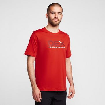 Red OEX Men's Explore Large Graphic Tee