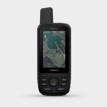 Black Garmin GPS Map 66SR TOPO 1:25 Handheld Device
