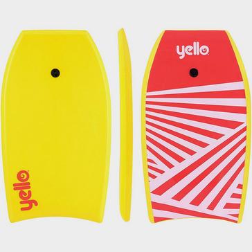 Red Wilton Bradley Yello 33” Slick Zig Zag Bodyboard