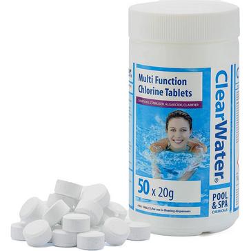 White Lay-Z-Spa Multifunction Chlorine Tablets (1kg)