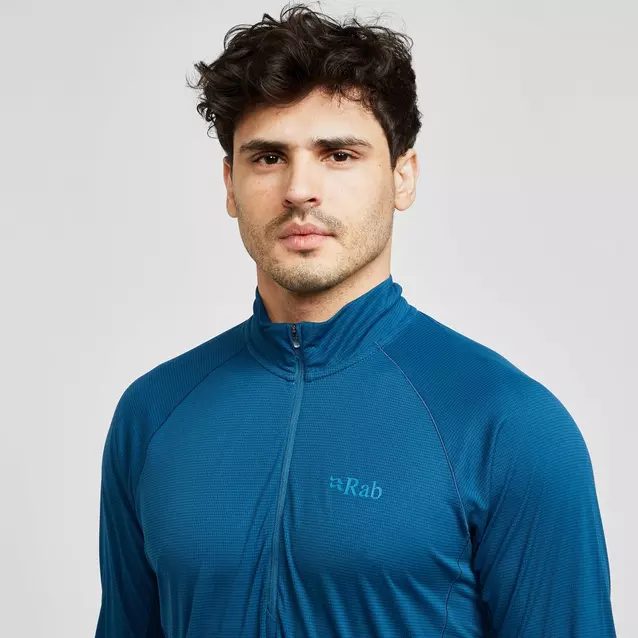 Rab mens pulse long sleeve hot sale zip tee