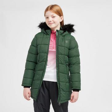 Green Dare 2B Kids' Waterproof Striking Jacket