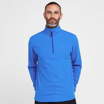 Blue Peter Storm Mens Bracken Half Zip Fleece Blue