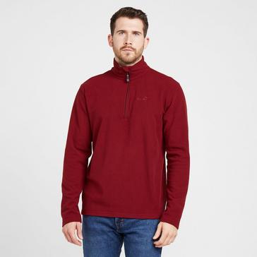 Red Peter Storm Mens Bracken Half Zip Fleece Red