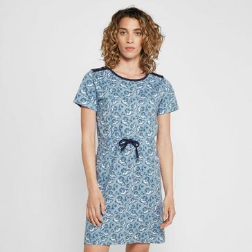 Navy One Earth Printed Jersey Dress