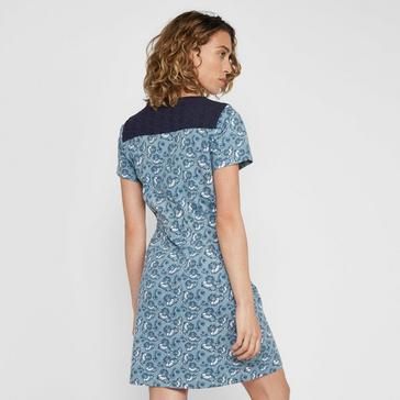 Navy One Earth Printed Jersey Dress