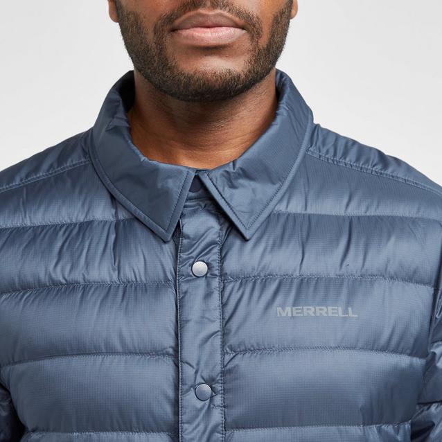 Men's down shirt outlet jacket