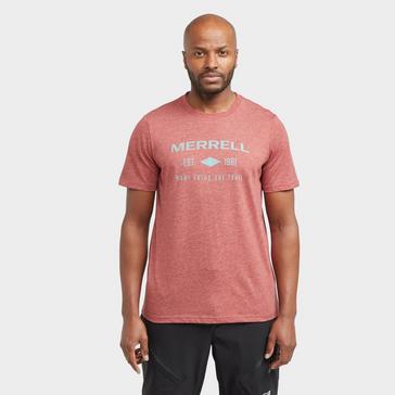 Red Merrell Men’s Est 1981 Wordmark Short Sleeve T-Shirt