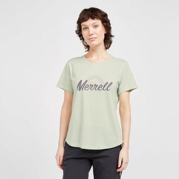 Green Merrell Women’s Vintage Sunset Short Sleeve T-Shirt