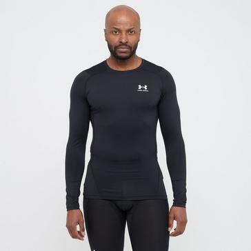 Black Under Armour Men's HeatGear® Armour Compression Long Sleeve Tee