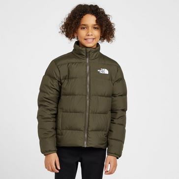 Green The North Face Kids’ Reversible Down Jacket