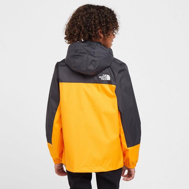 North face orange outlet rain jacket