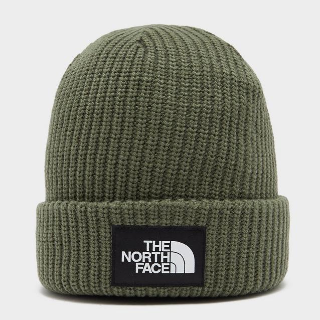 north face green beanie