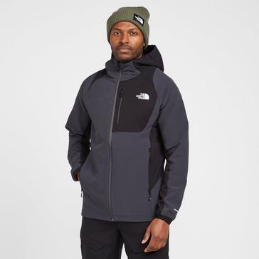 Black The North Face Men's Athletic Outdoor Softshell Hoodie
