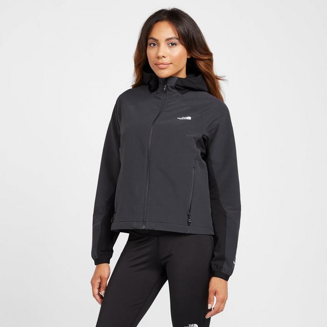 The North Face Women's Softshell Fleece Lined Hooded Jacket Size XS-Black