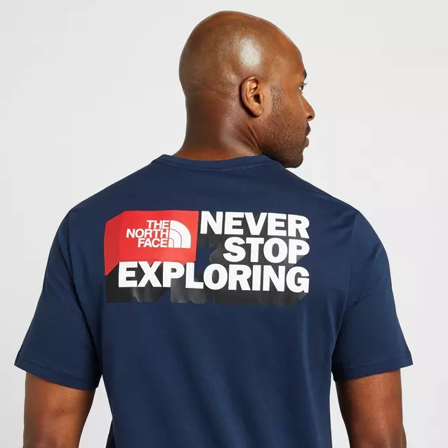 North face never stop hot sale exploring t shirt white