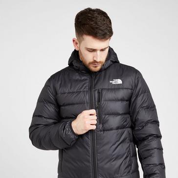 Black The North Face Men’s Aconcagua Hooded Down Jacket