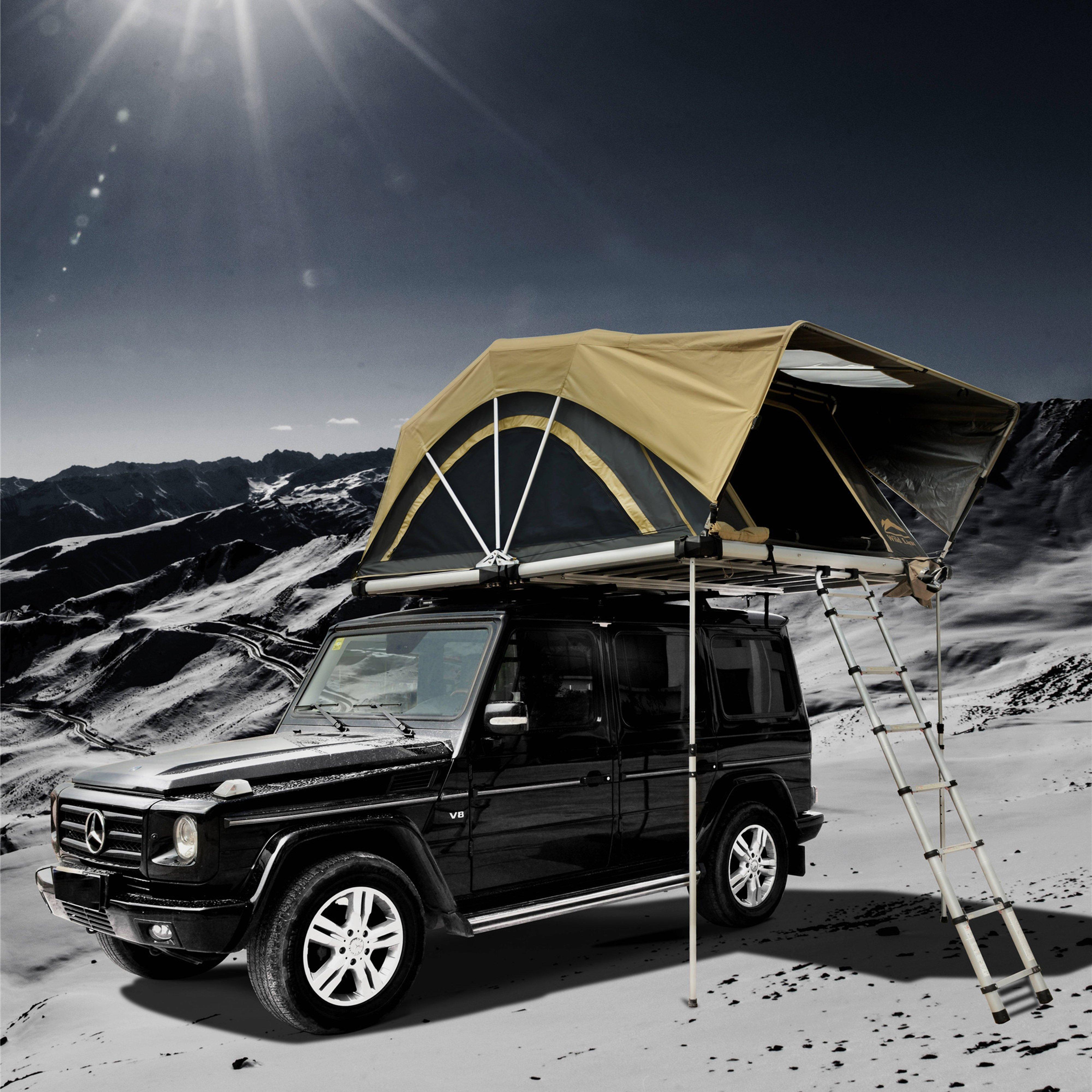 Roof Box Body Kit Roof Rail Car Aluminum Roof Cargo Camping Luggage Rack Out Door Tent Roof Rack Accessory High Capacity - 3