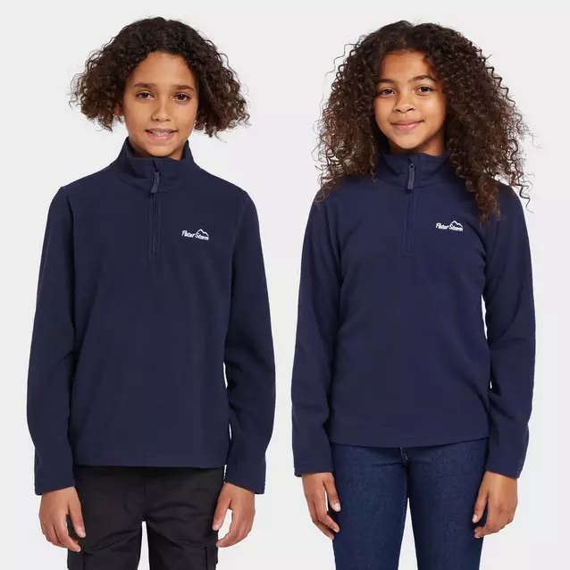 Peter Storm Kids Bracken Half Zip Fleece Blacks