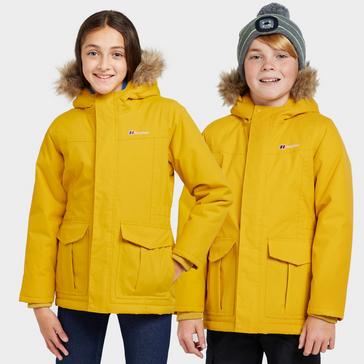 Yellow Berghaus Kids' Fourstones Waterproof Parka