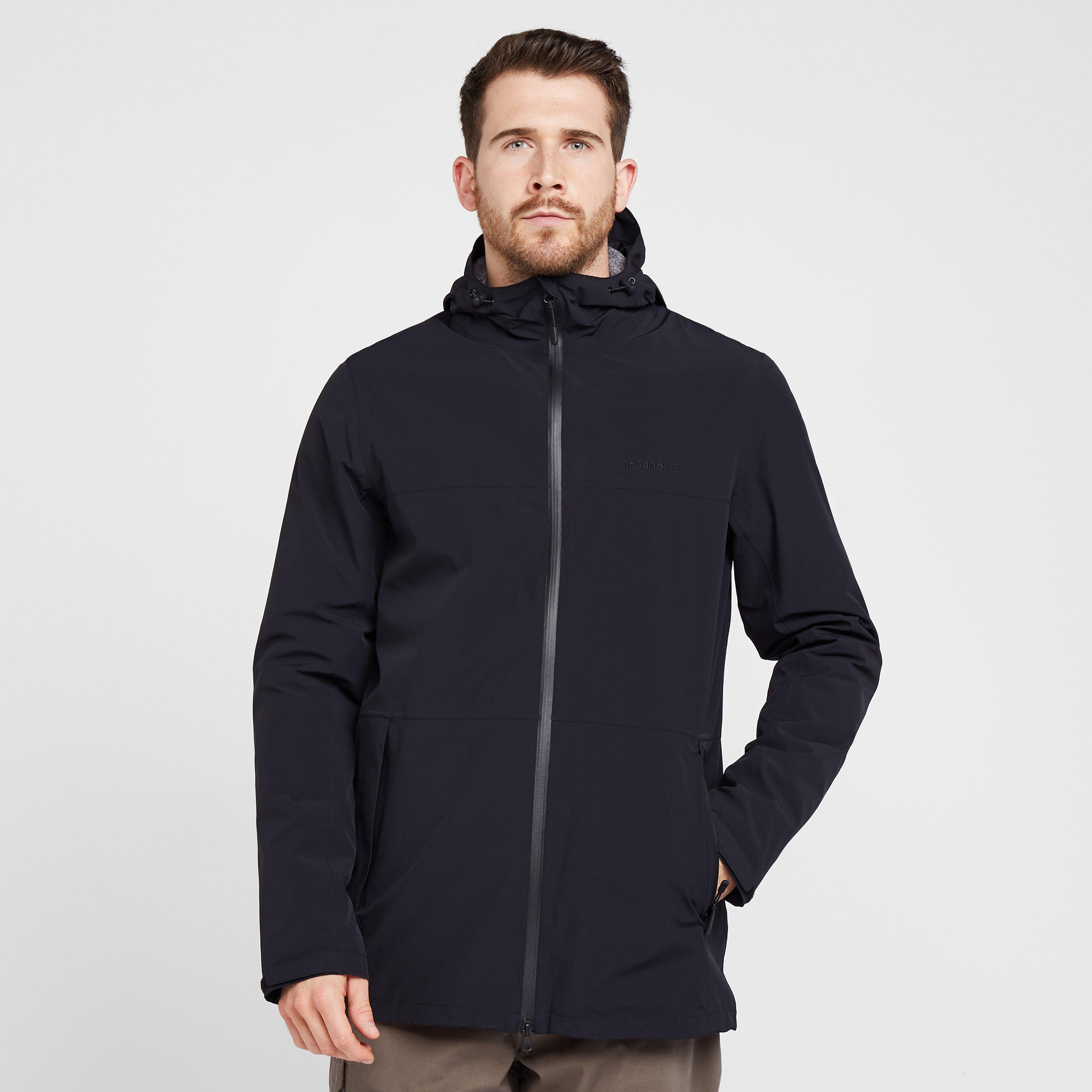 Best Price Brasher Men's Coledale Long Waterproof Jacket - Black, Black ...