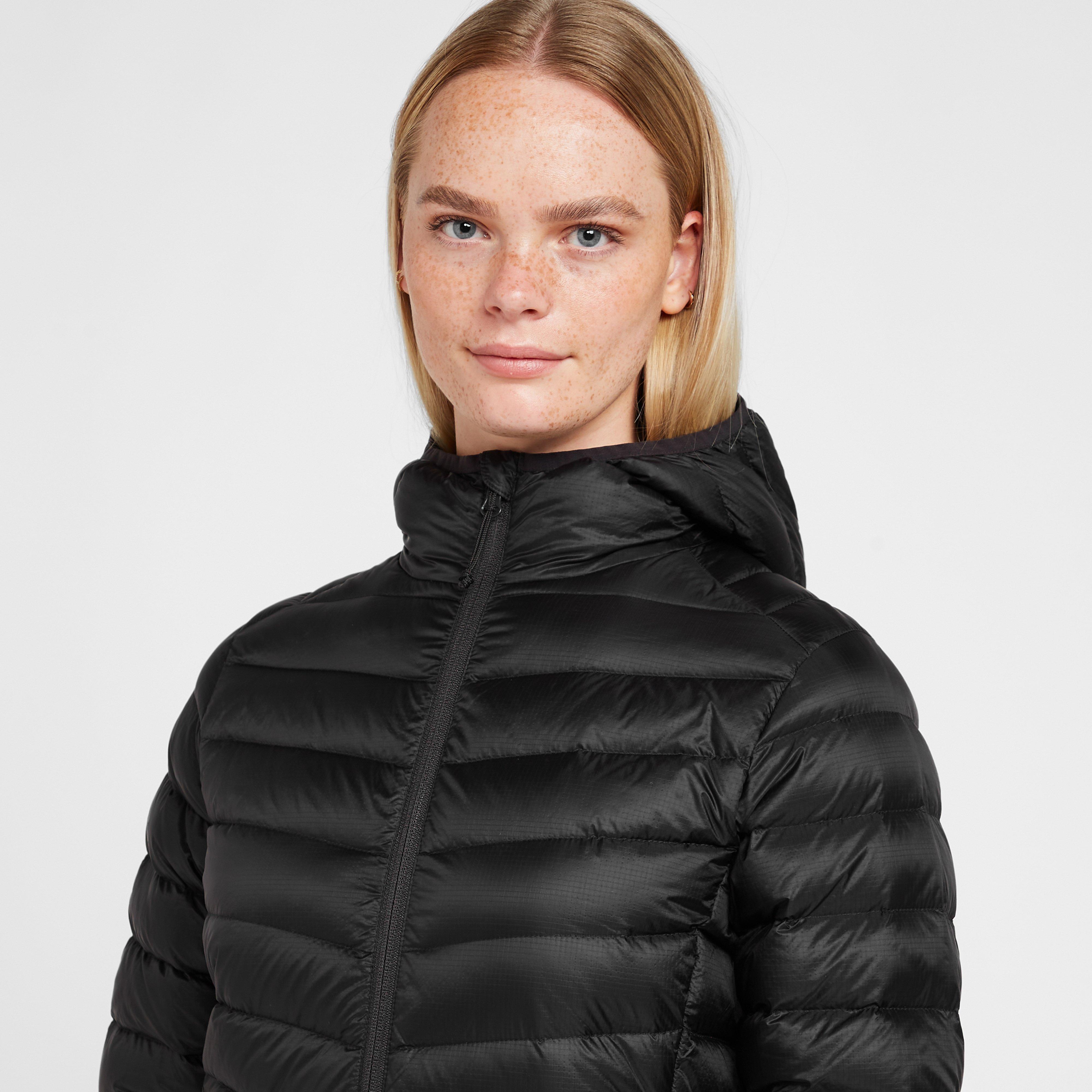 black fitted down jacket women's