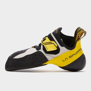 La Sportiva Men&s Solution Climbing Shoe - 44.5 - White / Yellow