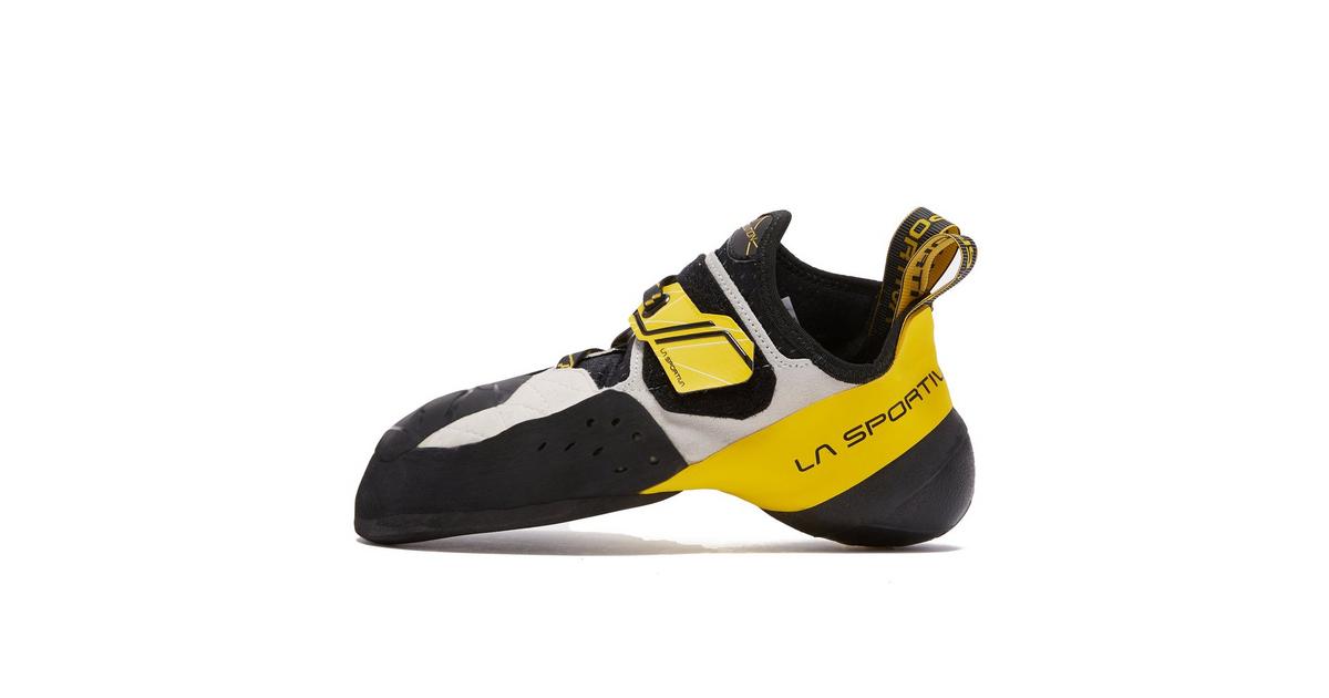 La Sportiva Solution Climbing Shoes White Yellow - 38.5