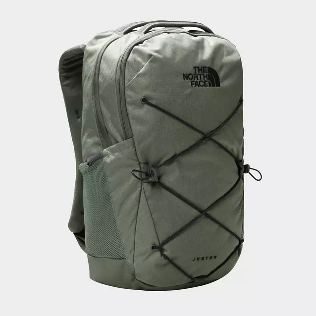 North face jester backpack hot sale green