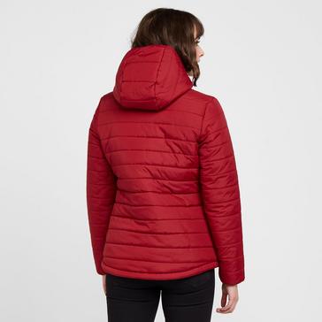 Dark Red Peter Storm Womens Blisco II Hooded Jacket Red