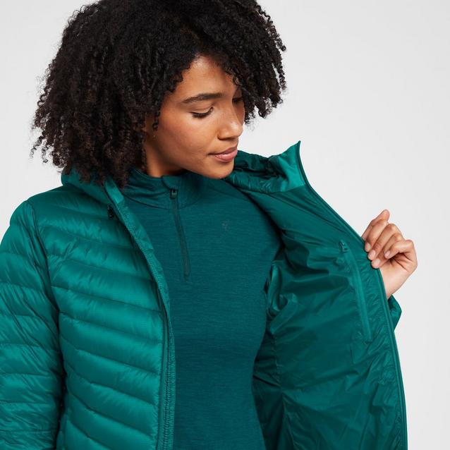 Teal down jacket women's sale