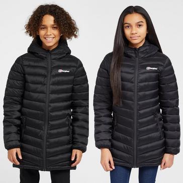 Black Berghaus Kids’ Longline Kirkhale Baffle Jacket