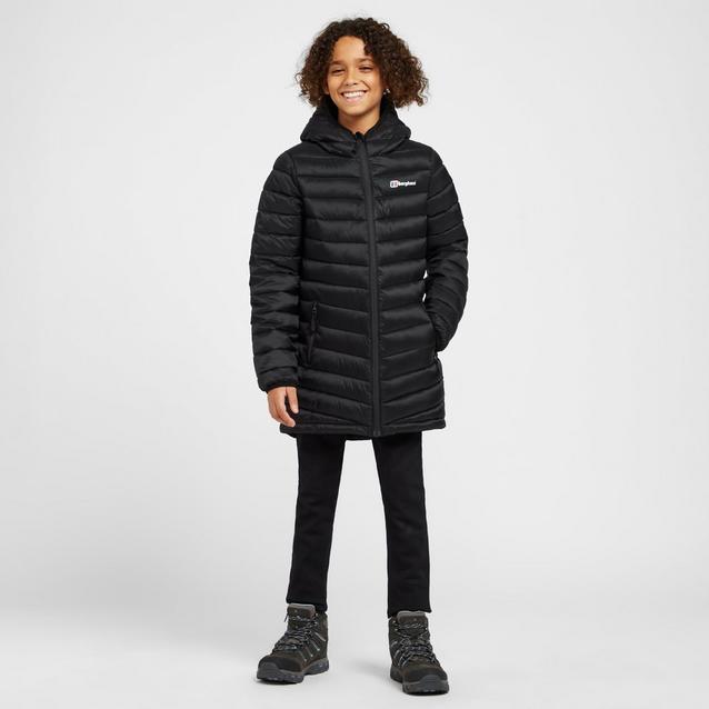 Berghaus Kids Longline Kirkhale Baffle Jacket Blacks