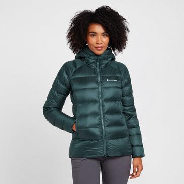 Green Montane Women’s Anti-Freeze XT Hooded Down Jacket