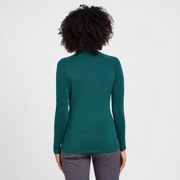 Green Montane Women’s Dart Thermo Zip Neck T-Shirt
